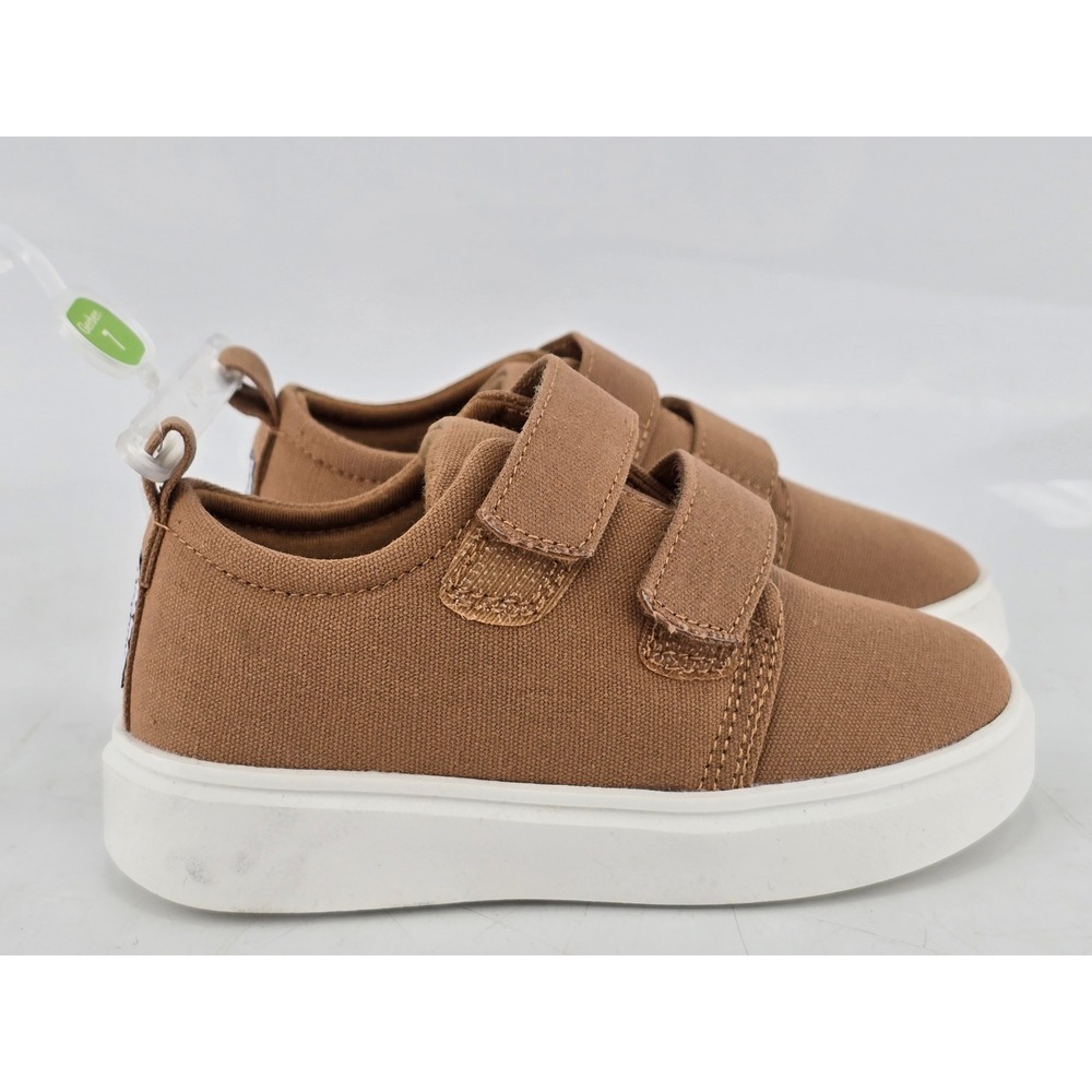 Gerber Sneakers Toddler Size 7 Brown‎ Hook and Loop Canvas Shoes -NWOT